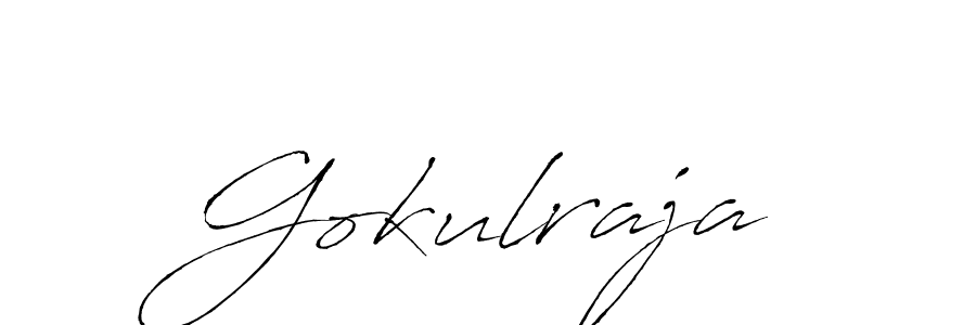 How to make Gokulraja signature? Antro_Vectra is a professional autograph style. Create handwritten signature for Gokulraja name. Gokulraja signature style 6 images and pictures png