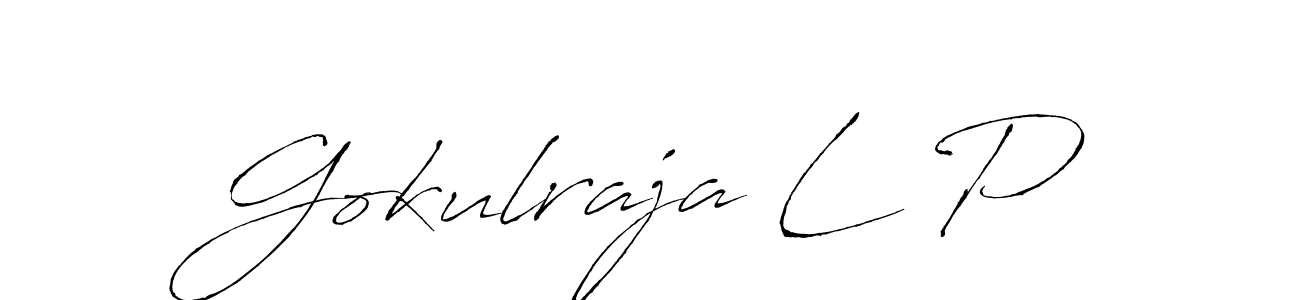Similarly Antro_Vectra is the best handwritten signature design. Signature creator online .You can use it as an online autograph creator for name Gokulraja L P. Gokulraja L P signature style 6 images and pictures png