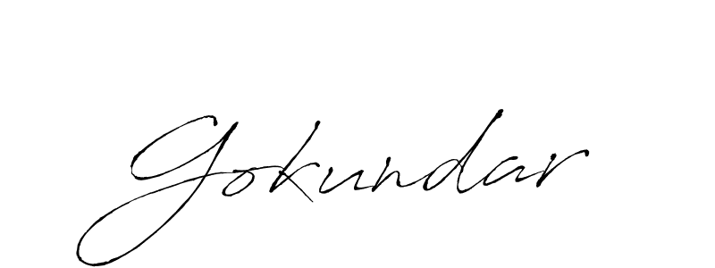 Use a signature maker to create a handwritten signature online. With this signature software, you can design (Antro_Vectra) your own signature for name Gokundar. Gokundar signature style 6 images and pictures png