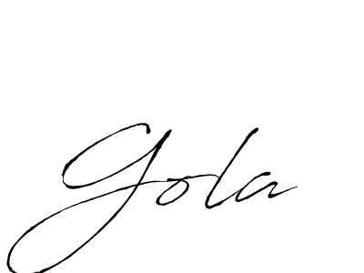 Create a beautiful signature design for name Gola. With this signature (Antro_Vectra) fonts, you can make a handwritten signature for free. Gola signature style 6 images and pictures png