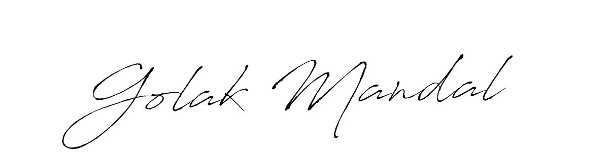 Antro_Vectra is a professional signature style that is perfect for those who want to add a touch of class to their signature. It is also a great choice for those who want to make their signature more unique. Get Golak Mandal name to fancy signature for free. Golak Mandal signature style 6 images and pictures png