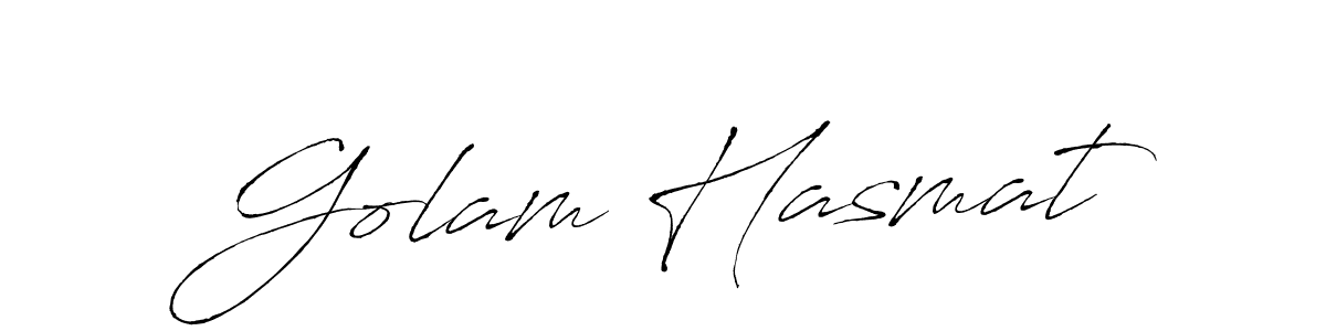 Make a beautiful signature design for name Golam Hasmat. With this signature (Antro_Vectra) style, you can create a handwritten signature for free. Golam Hasmat signature style 6 images and pictures png