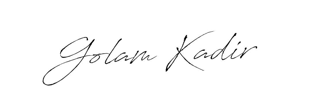 Use a signature maker to create a handwritten signature online. With this signature software, you can design (Antro_Vectra) your own signature for name Golam Kadir. Golam Kadir signature style 6 images and pictures png
