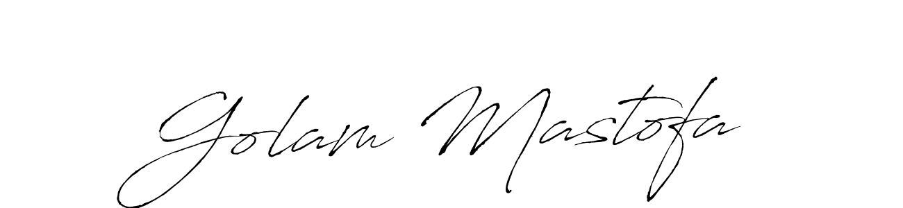 Golam Mastofa stylish signature style. Best Handwritten Sign (Antro_Vectra) for my name. Handwritten Signature Collection Ideas for my name Golam Mastofa. Golam Mastofa signature style 6 images and pictures png