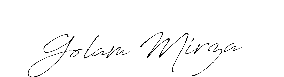 How to make Golam Mirza signature? Antro_Vectra is a professional autograph style. Create handwritten signature for Golam Mirza name. Golam Mirza signature style 6 images and pictures png