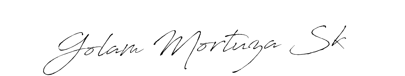 Antro_Vectra is a professional signature style that is perfect for those who want to add a touch of class to their signature. It is also a great choice for those who want to make their signature more unique. Get Golam Mortuza Sk name to fancy signature for free. Golam Mortuza Sk signature style 6 images and pictures png