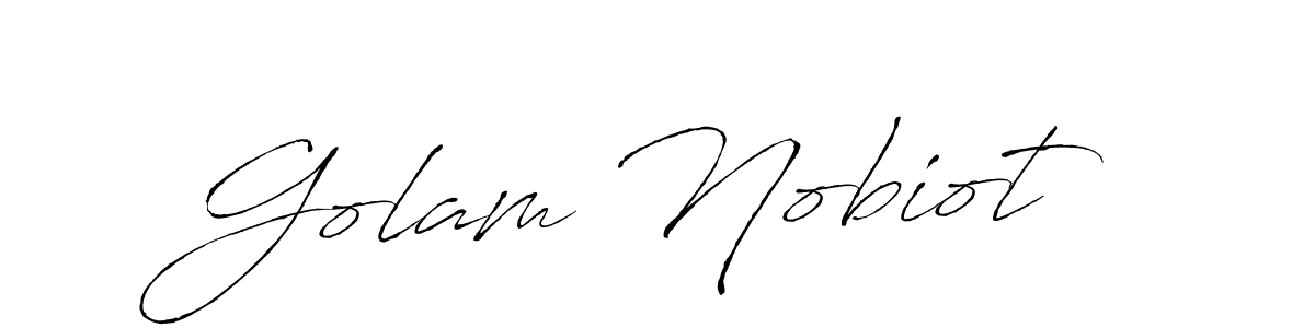 Design your own signature with our free online signature maker. With this signature software, you can create a handwritten (Antro_Vectra) signature for name Golam Nobiot. Golam Nobiot signature style 6 images and pictures png