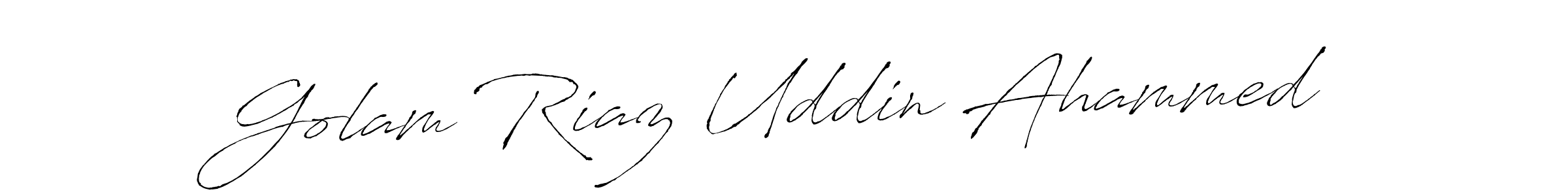 Also we have Golam Riaz Uddin Ahammed name is the best signature style. Create professional handwritten signature collection using Antro_Vectra autograph style. Golam Riaz Uddin Ahammed signature style 6 images and pictures png