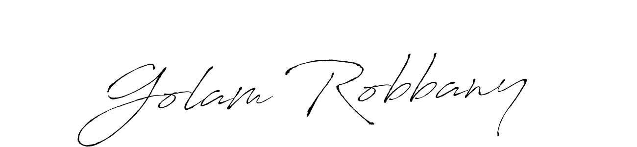 Design your own signature with our free online signature maker. With this signature software, you can create a handwritten (Antro_Vectra) signature for name Golam Robbany. Golam Robbany signature style 6 images and pictures png