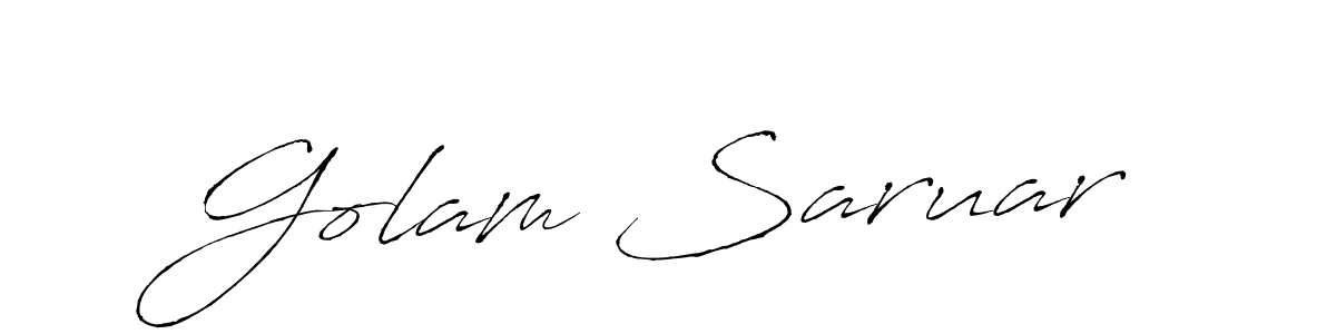 You should practise on your own different ways (Antro_Vectra) to write your name (Golam Saruar) in signature. don't let someone else do it for you. Golam Saruar signature style 6 images and pictures png