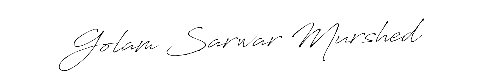 Make a beautiful signature design for name Golam Sarwar Murshed. With this signature (Antro_Vectra) style, you can create a handwritten signature for free. Golam Sarwar Murshed signature style 6 images and pictures png