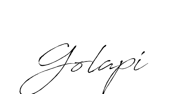 Create a beautiful signature design for name Golapi. With this signature (Antro_Vectra) fonts, you can make a handwritten signature for free. Golapi signature style 6 images and pictures png