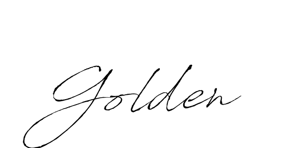 Use a signature maker to create a handwritten signature online. With this signature software, you can design (Antro_Vectra) your own signature for name Golden. Golden signature style 6 images and pictures png