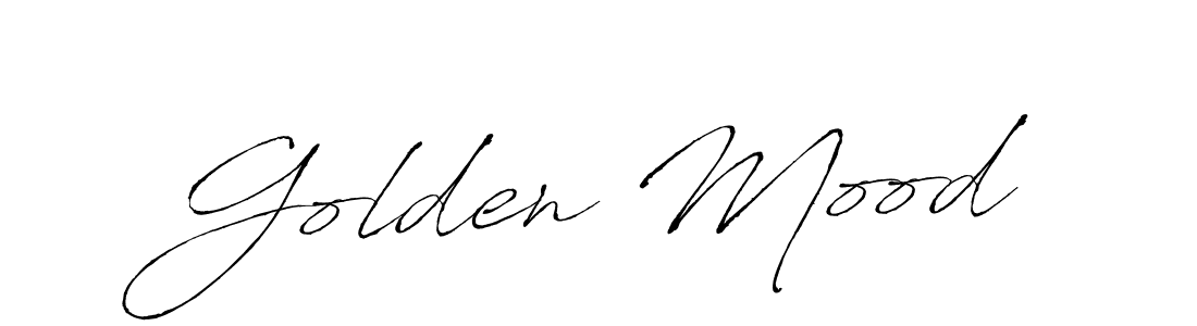 Design your own signature with our free online signature maker. With this signature software, you can create a handwritten (Antro_Vectra) signature for name Golden Mood. Golden Mood signature style 6 images and pictures png