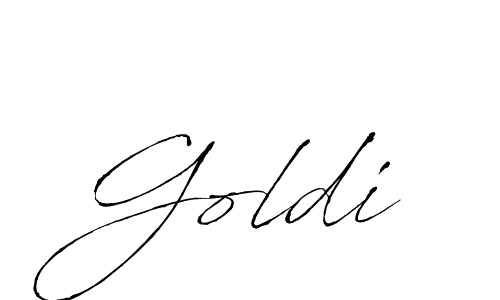 How to make Goldi signature? Antro_Vectra is a professional autograph style. Create handwritten signature for Goldi name. Goldi signature style 6 images and pictures png