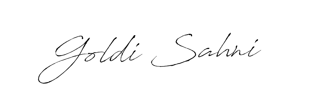 Also we have Goldi Sahni name is the best signature style. Create professional handwritten signature collection using Antro_Vectra autograph style. Goldi Sahni signature style 6 images and pictures png