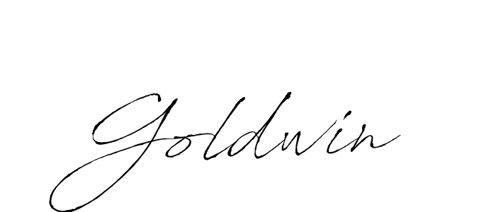 How to make Goldwin signature? Antro_Vectra is a professional autograph style. Create handwritten signature for Goldwin name. Goldwin signature style 6 images and pictures png