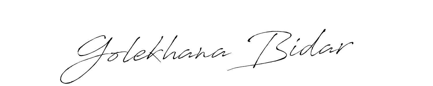 Design your own signature with our free online signature maker. With this signature software, you can create a handwritten (Antro_Vectra) signature for name Golekhana Bidar. Golekhana Bidar signature style 6 images and pictures png