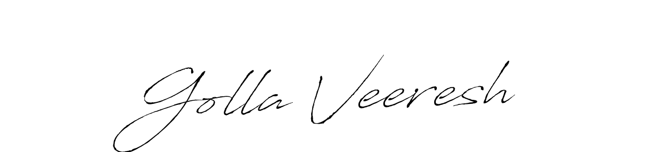 Golla Veeresh stylish signature style. Best Handwritten Sign (Antro_Vectra) for my name. Handwritten Signature Collection Ideas for my name Golla Veeresh. Golla Veeresh signature style 6 images and pictures png