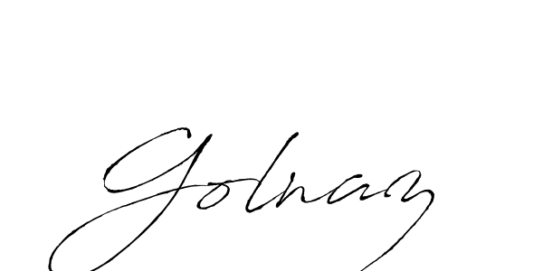 Golnaz stylish signature style. Best Handwritten Sign (Antro_Vectra) for my name. Handwritten Signature Collection Ideas for my name Golnaz. Golnaz signature style 6 images and pictures png