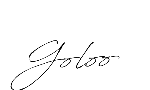 How to make Goloo name signature. Use Antro_Vectra style for creating short signs online. This is the latest handwritten sign. Goloo signature style 6 images and pictures png