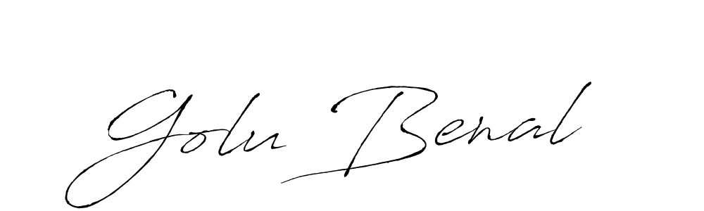 Also You can easily find your signature by using the search form. We will create Golu Benal name handwritten signature images for you free of cost using Antro_Vectra sign style. Golu Benal signature style 6 images and pictures png