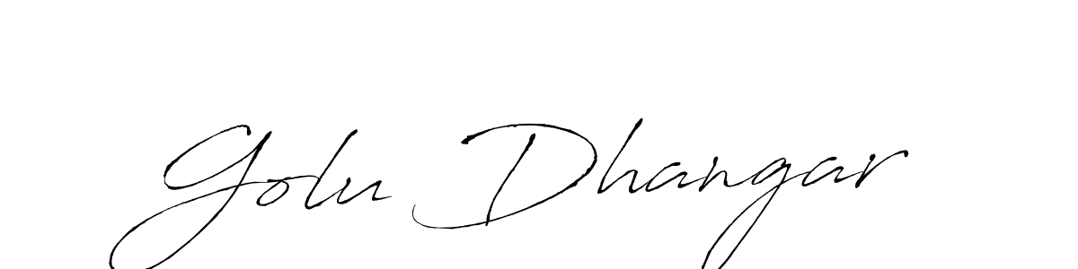 Antro_Vectra is a professional signature style that is perfect for those who want to add a touch of class to their signature. It is also a great choice for those who want to make their signature more unique. Get Golu Dhangar name to fancy signature for free. Golu Dhangar signature style 6 images and pictures png