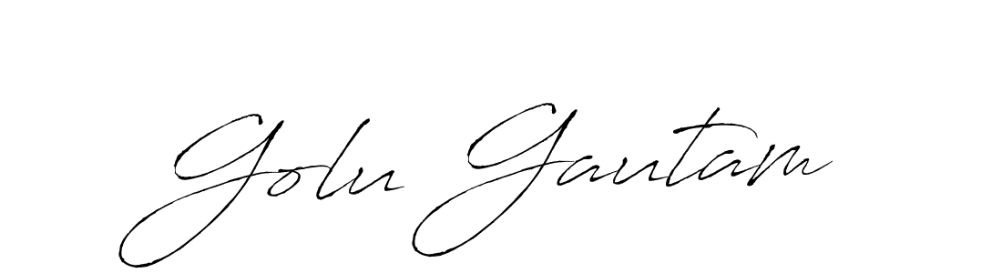 The best way (Antro_Vectra) to make a short signature is to pick only two or three words in your name. The name Golu Gautam include a total of six letters. For converting this name. Golu Gautam signature style 6 images and pictures png