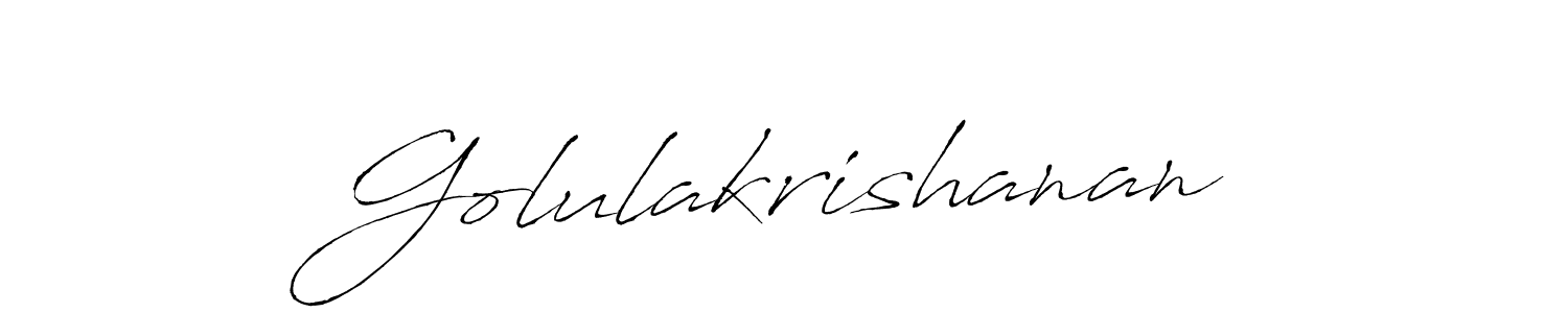 Also You can easily find your signature by using the search form. We will create Golulakrishanan name handwritten signature images for you free of cost using Antro_Vectra sign style. Golulakrishanan signature style 6 images and pictures png