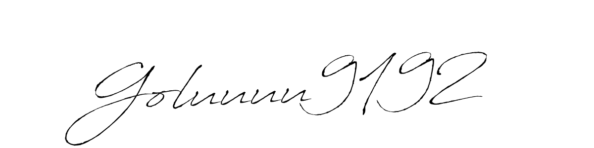 Create a beautiful signature design for name Goluuuu9192 . With this signature (Antro_Vectra) fonts, you can make a handwritten signature for free. Goluuuu9192  signature style 6 images and pictures png