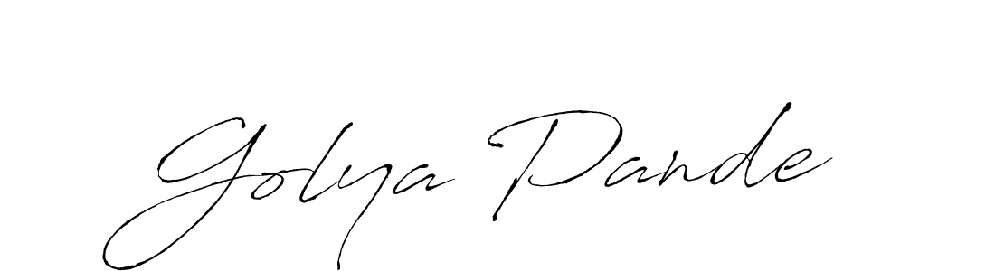 Also You can easily find your signature by using the search form. We will create Golya Pande name handwritten signature images for you free of cost using Antro_Vectra sign style. Golya Pande signature style 6 images and pictures png