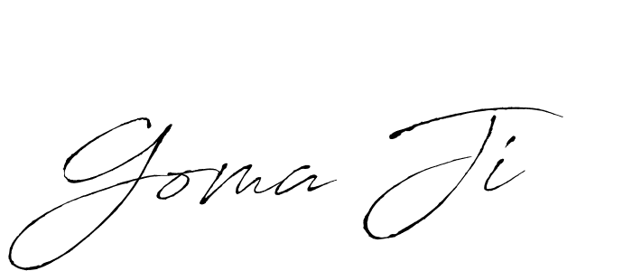 Goma Ji stylish signature style. Best Handwritten Sign (Antro_Vectra) for my name. Handwritten Signature Collection Ideas for my name Goma Ji. Goma Ji signature style 6 images and pictures png