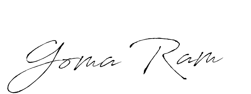 Also You can easily find your signature by using the search form. We will create Goma Ram name handwritten signature images for you free of cost using Antro_Vectra sign style. Goma Ram signature style 6 images and pictures png