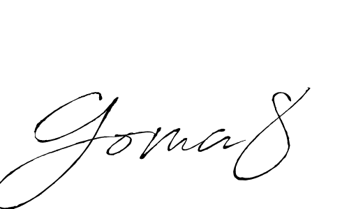 You should practise on your own different ways (Antro_Vectra) to write your name (Goma8) in signature. don't let someone else do it for you. Goma8 signature style 6 images and pictures png