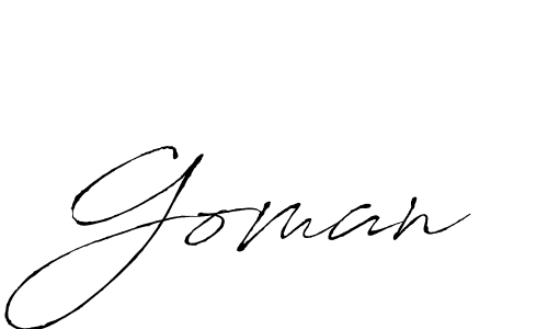 How to make Goman signature? Antro_Vectra is a professional autograph style. Create handwritten signature for Goman name. Goman signature style 6 images and pictures png