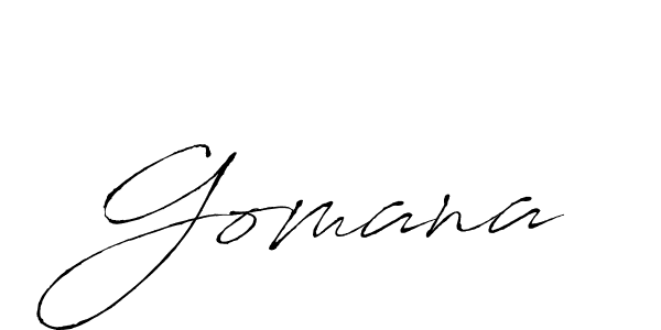Also You can easily find your signature by using the search form. We will create Gomana name handwritten signature images for you free of cost using Antro_Vectra sign style. Gomana signature style 6 images and pictures png