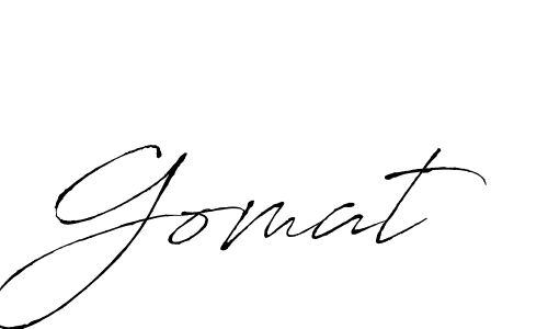 Use a signature maker to create a handwritten signature online. With this signature software, you can design (Antro_Vectra) your own signature for name Gomat. Gomat signature style 6 images and pictures png