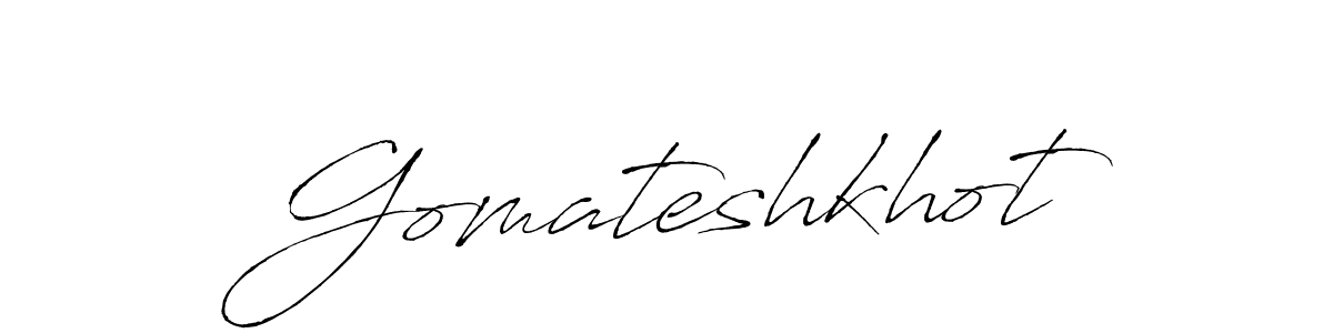 Also we have Gomateshkhot name is the best signature style. Create professional handwritten signature collection using Antro_Vectra autograph style. Gomateshkhot signature style 6 images and pictures png