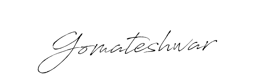 Gomateshwar stylish signature style. Best Handwritten Sign (Antro_Vectra) for my name. Handwritten Signature Collection Ideas for my name Gomateshwar. Gomateshwar signature style 6 images and pictures png