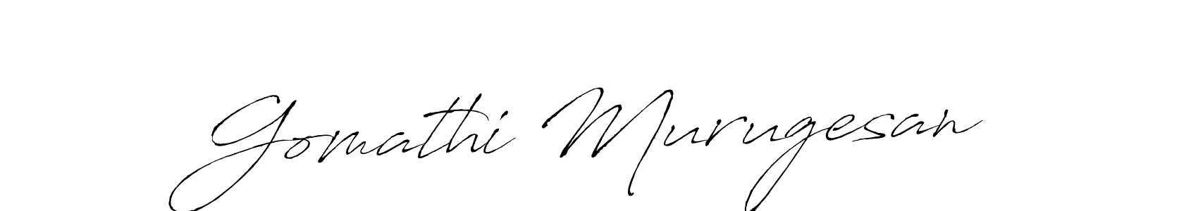 Use a signature maker to create a handwritten signature online. With this signature software, you can design (Antro_Vectra) your own signature for name Gomathi Murugesan. Gomathi Murugesan signature style 6 images and pictures png