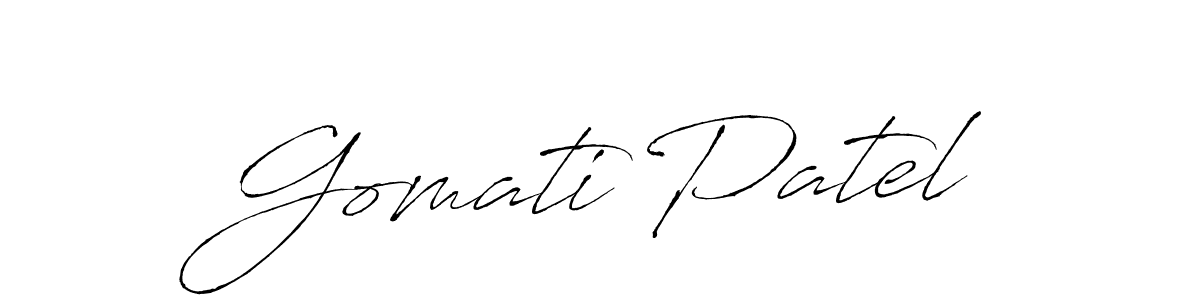 You should practise on your own different ways (Antro_Vectra) to write your name (Gomati Patel) in signature. don't let someone else do it for you. Gomati Patel signature style 6 images and pictures png