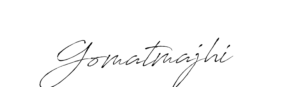 The best way (Antro_Vectra) to make a short signature is to pick only two or three words in your name. The name Gomatmajhi include a total of six letters. For converting this name. Gomatmajhi signature style 6 images and pictures png