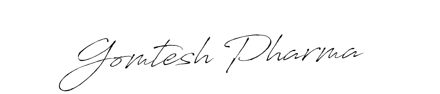 Design your own signature with our free online signature maker. With this signature software, you can create a handwritten (Antro_Vectra) signature for name Gomtesh Pharma. Gomtesh Pharma signature style 6 images and pictures png