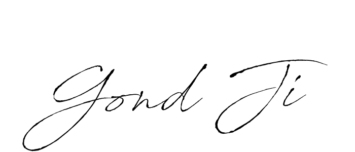 Also we have Gond Ji name is the best signature style. Create professional handwritten signature collection using Antro_Vectra autograph style. Gond Ji signature style 6 images and pictures png