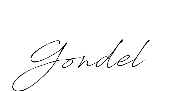 Create a beautiful signature design for name Gondel. With this signature (Antro_Vectra) fonts, you can make a handwritten signature for free. Gondel signature style 6 images and pictures png