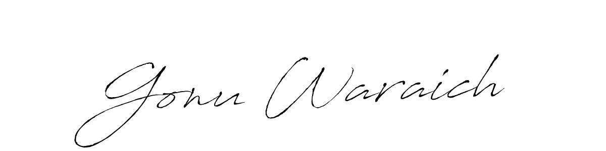It looks lik you need a new signature style for name Gonu Waraich. Design unique handwritten (Antro_Vectra) signature with our free signature maker in just a few clicks. Gonu Waraich signature style 6 images and pictures png