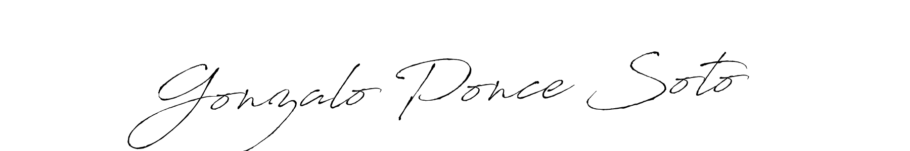 Similarly Antro_Vectra is the best handwritten signature design. Signature creator online .You can use it as an online autograph creator for name Gonzalo Ponce Soto. Gonzalo Ponce Soto signature style 6 images and pictures png