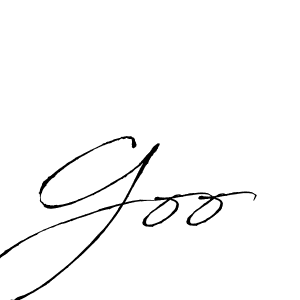 Design your own signature with our free online signature maker. With this signature software, you can create a handwritten (Antro_Vectra) signature for name Goo. Goo signature style 6 images and pictures png