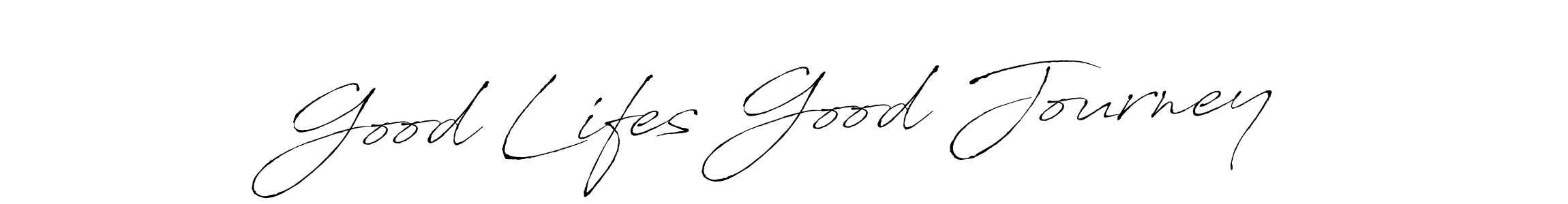 Similarly Antro_Vectra is the best handwritten signature design. Signature creator online .You can use it as an online autograph creator for name Good Lifes Good Journey. Good Lifes Good Journey signature style 6 images and pictures png
