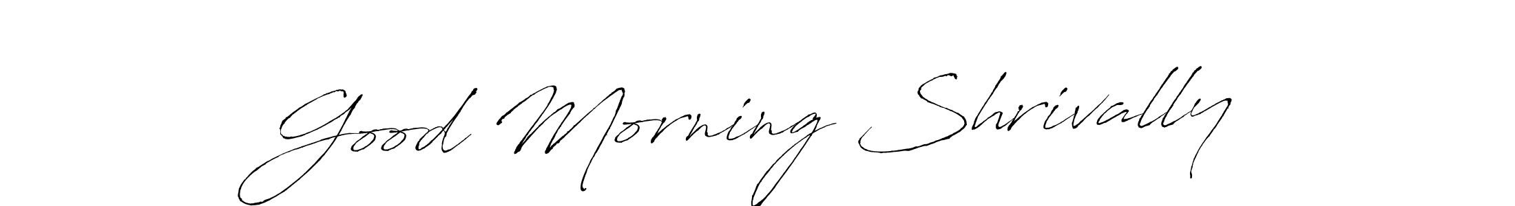 You should practise on your own different ways (Antro_Vectra) to write your name (Good Morning Shrivally) in signature. don't let someone else do it for you. Good Morning Shrivally signature style 6 images and pictures png